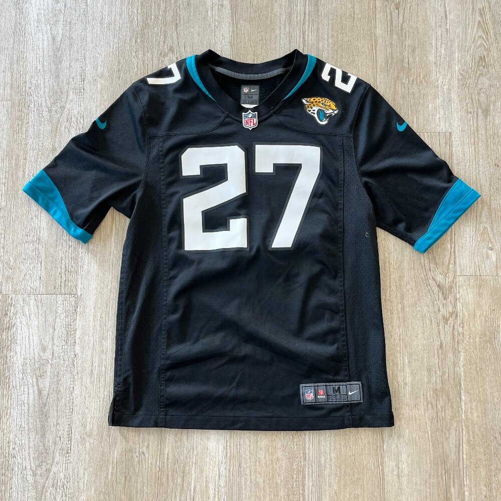 Unisex NFL On Field Black Jacksonville Jaguars #27 Leonard Fournette Jersey - M